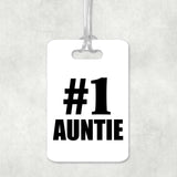 Number One #1 Auntie - Luggage Bag Tag