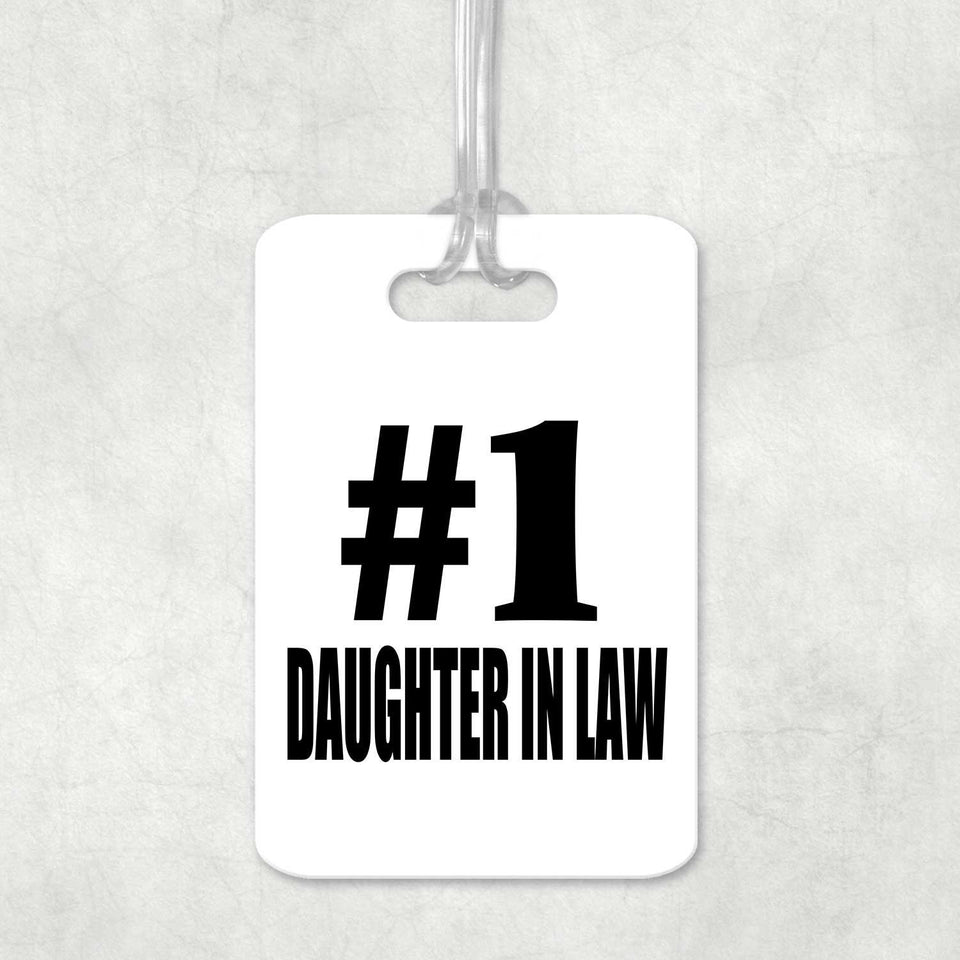Number One #1 Daughter In Law - Luggage Bag Tag