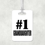 Number One #1 Granddaughter - Luggage Bag Tag