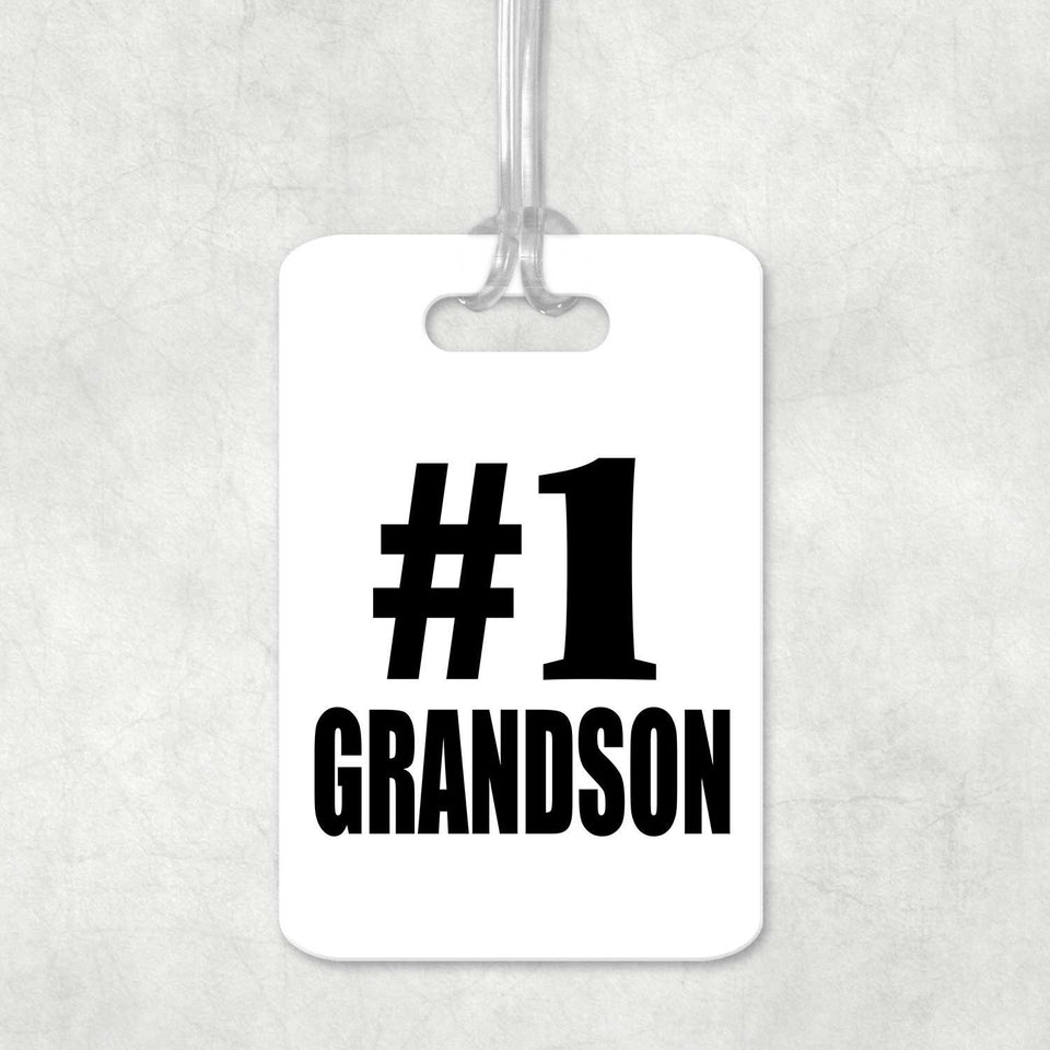 Number One #1 Grandson - Luggage Bag Tag