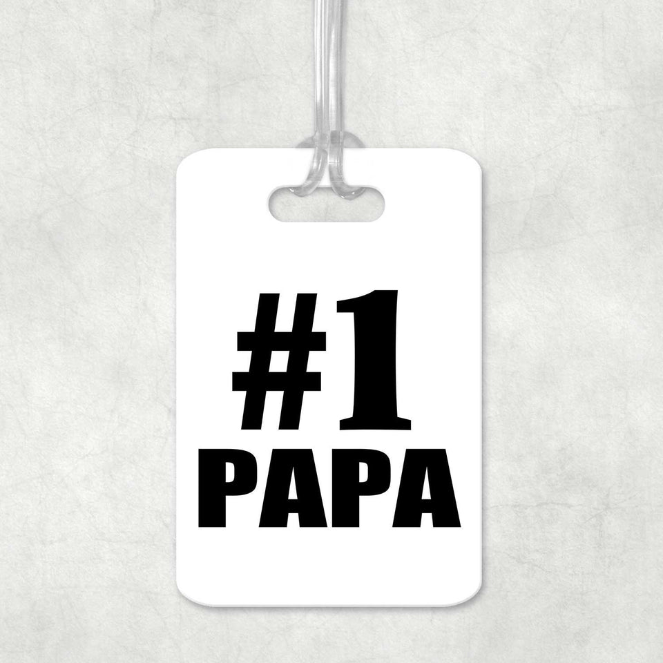 Number One #1 Papa - Luggage Bag Tag