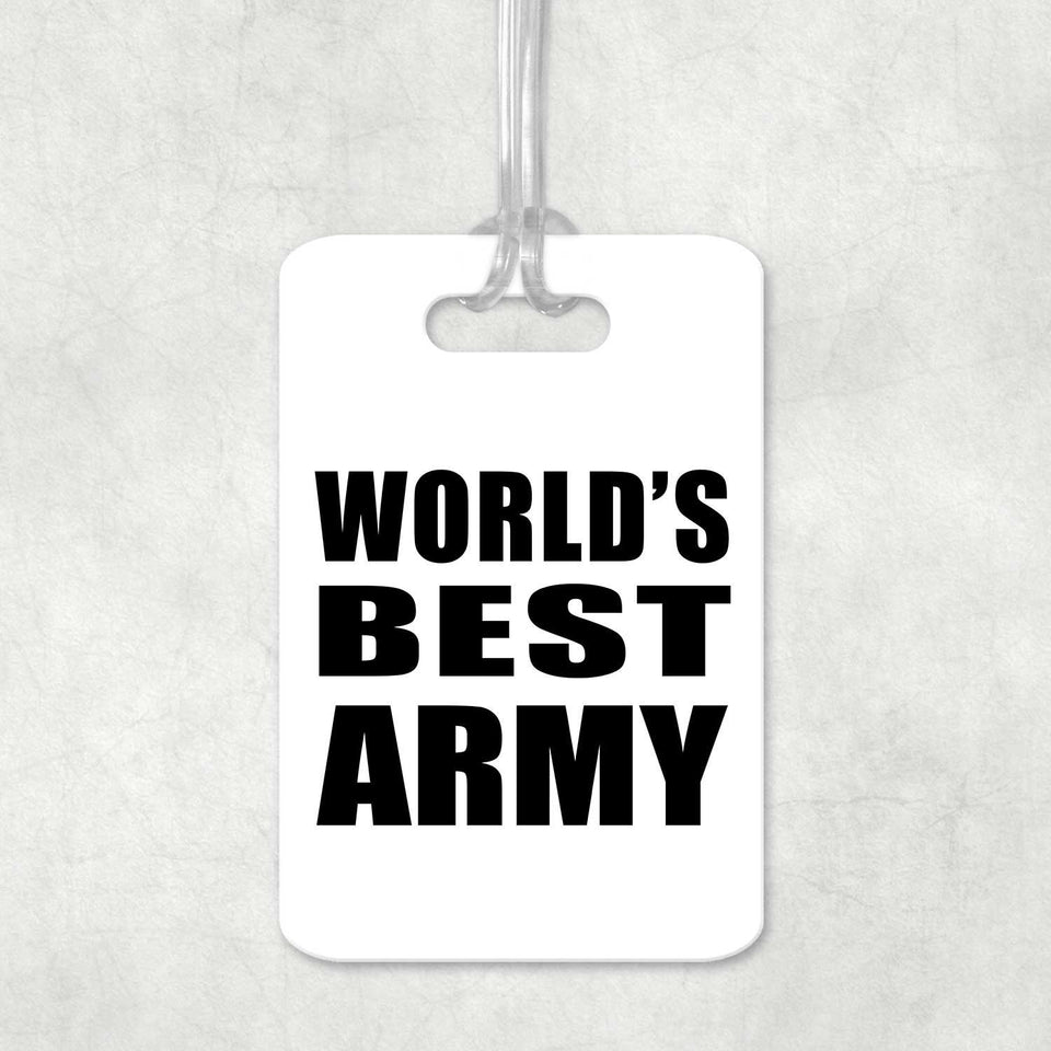 World's Best Army - Luggage Bag Tag