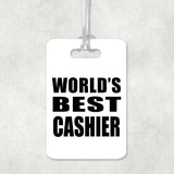 World's Best Cashier - Luggage Bag Tag