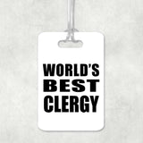 World's Best Clergy - Luggage Bag Tag