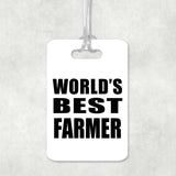 World's Best Farmer - Luggage Bag Tag