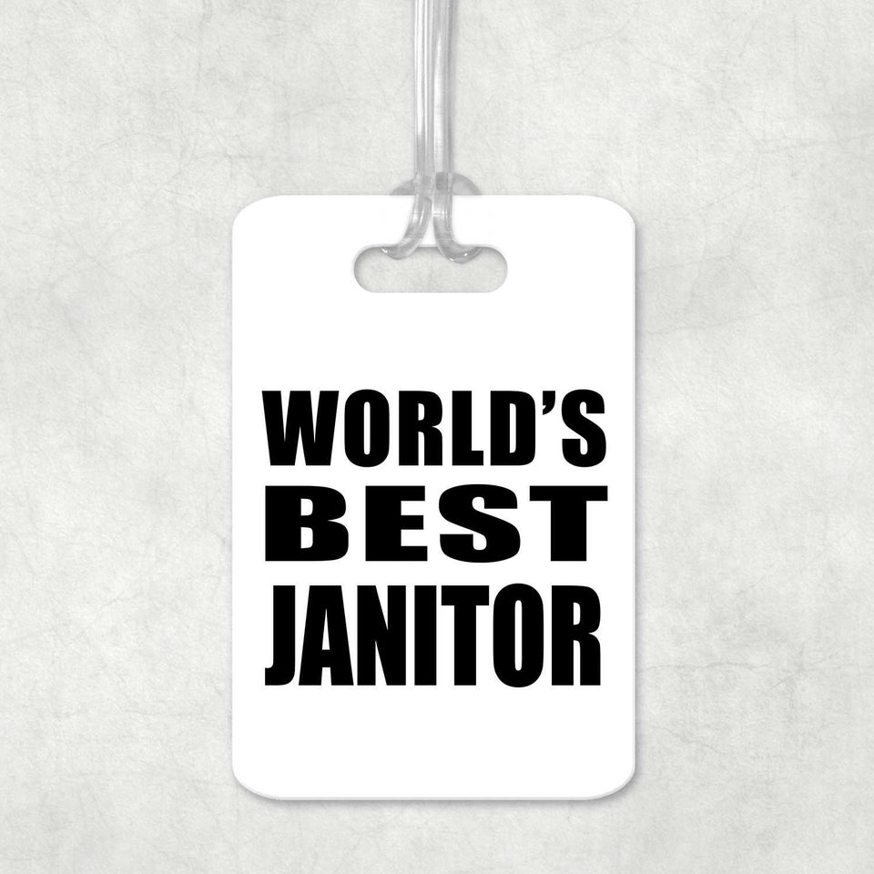 World's Best Janitor - Luggage Bag Tag