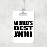 World's Best Janitor - Luggage Bag Tag