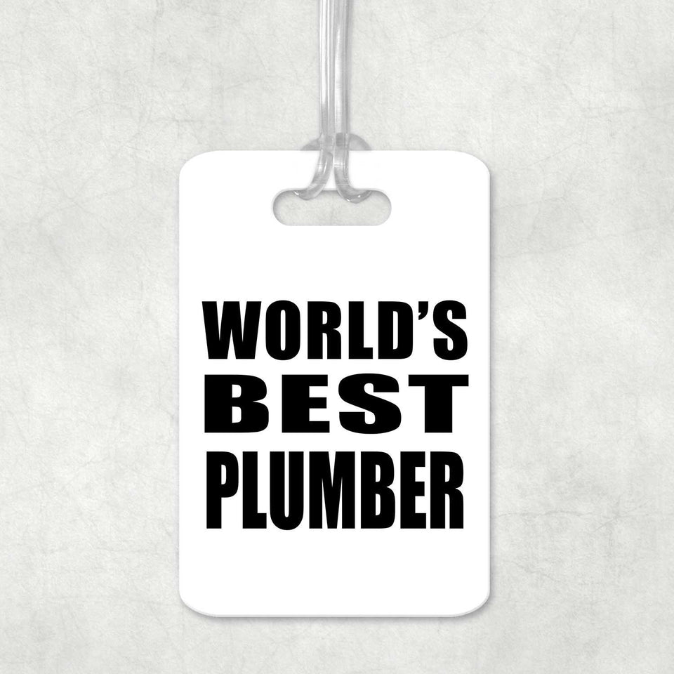World's Best Plumber - Luggage Bag Tag