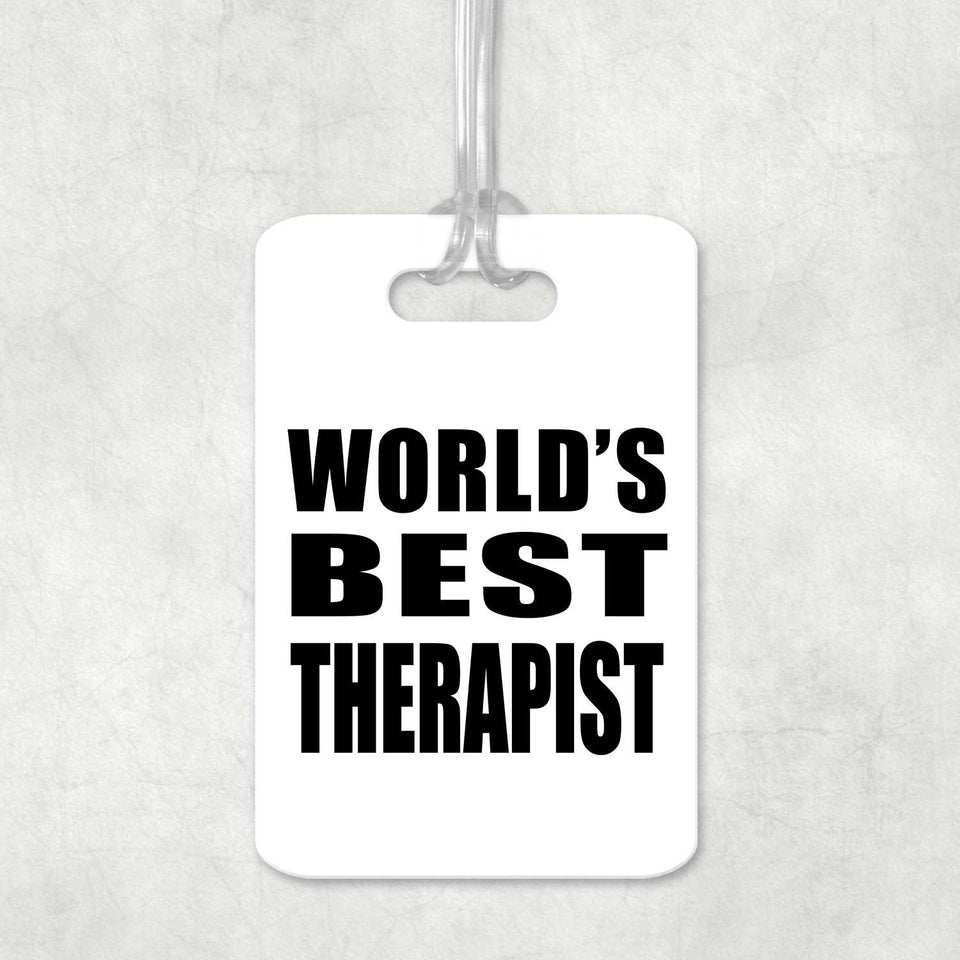 World's Best Therapist - Luggage Bag Tag