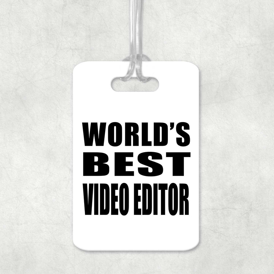 World's Best Video Editor - Luggage Bag Tag