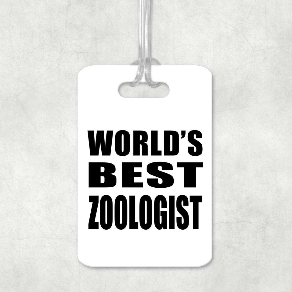 World's Best Zoologist - Luggage Bag Tag
