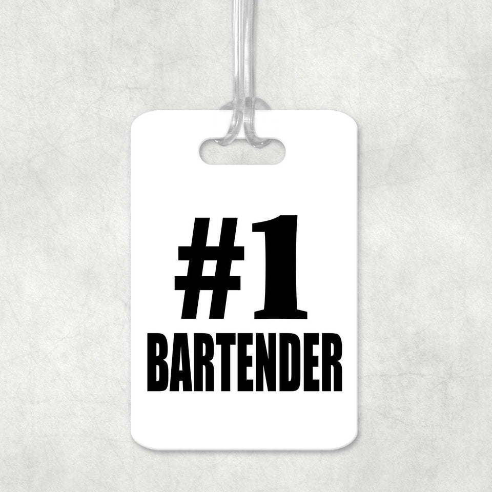 Number One #1 Bartender - Luggage Bag Tag