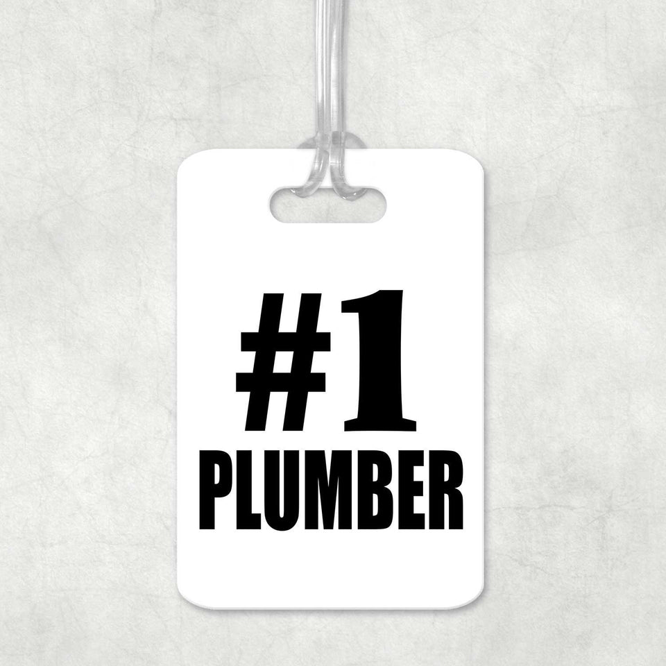 Number One #1 Plumber - Luggage Bag Tag