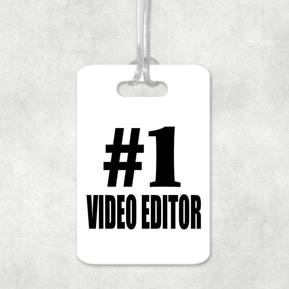 Number One #1 Video Editor - Luggage Bag Tag