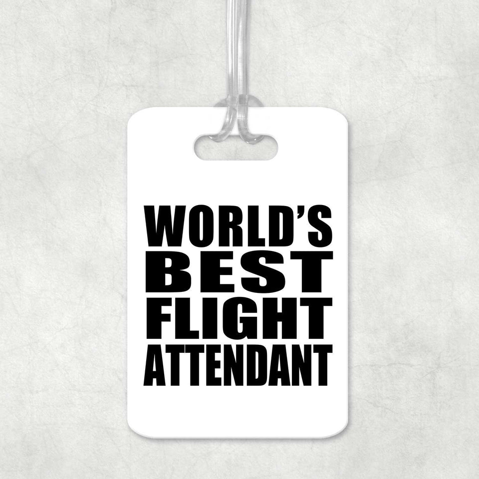 World's Best Flight Attendant - Luggage Bag Tag