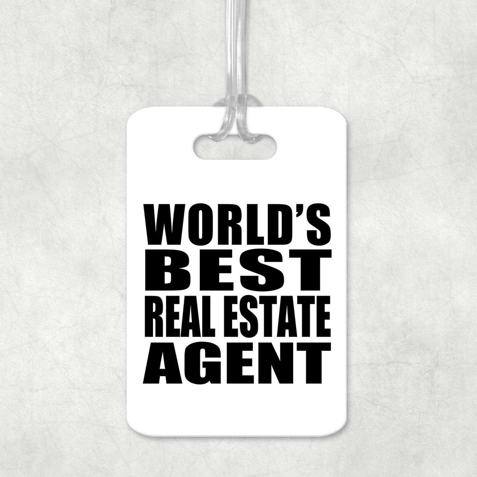 World's Best Real Estate Agent - Luggage Bag Tag
