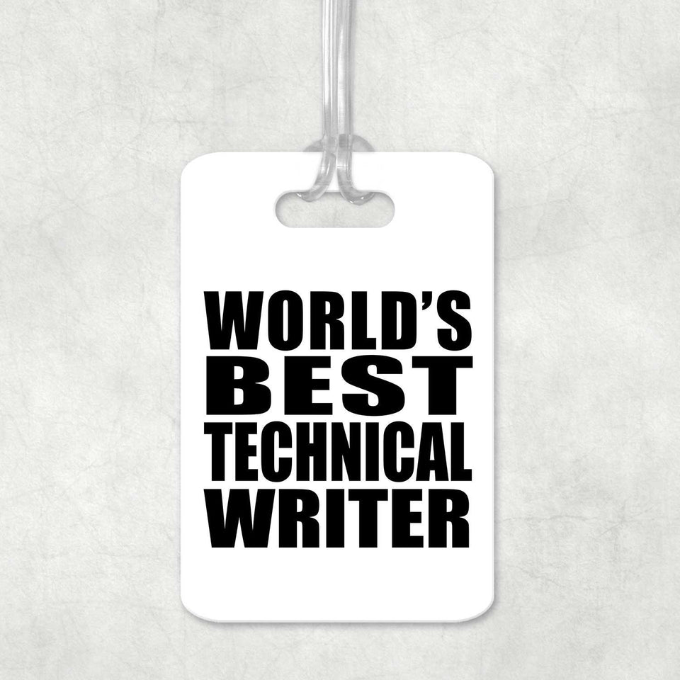 World's Best Technical Writer - Luggage Bag Tag