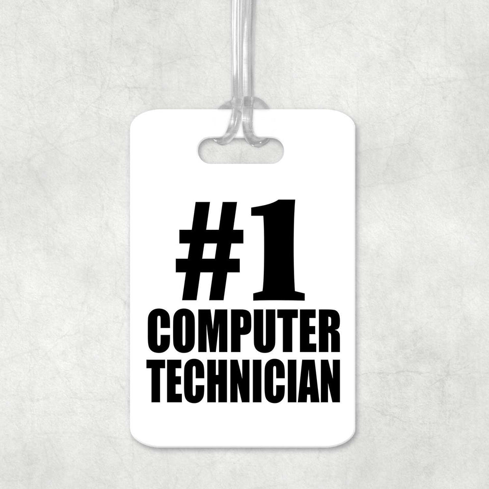 Number One #1 Computer Technician - Luggage Bag Tag
