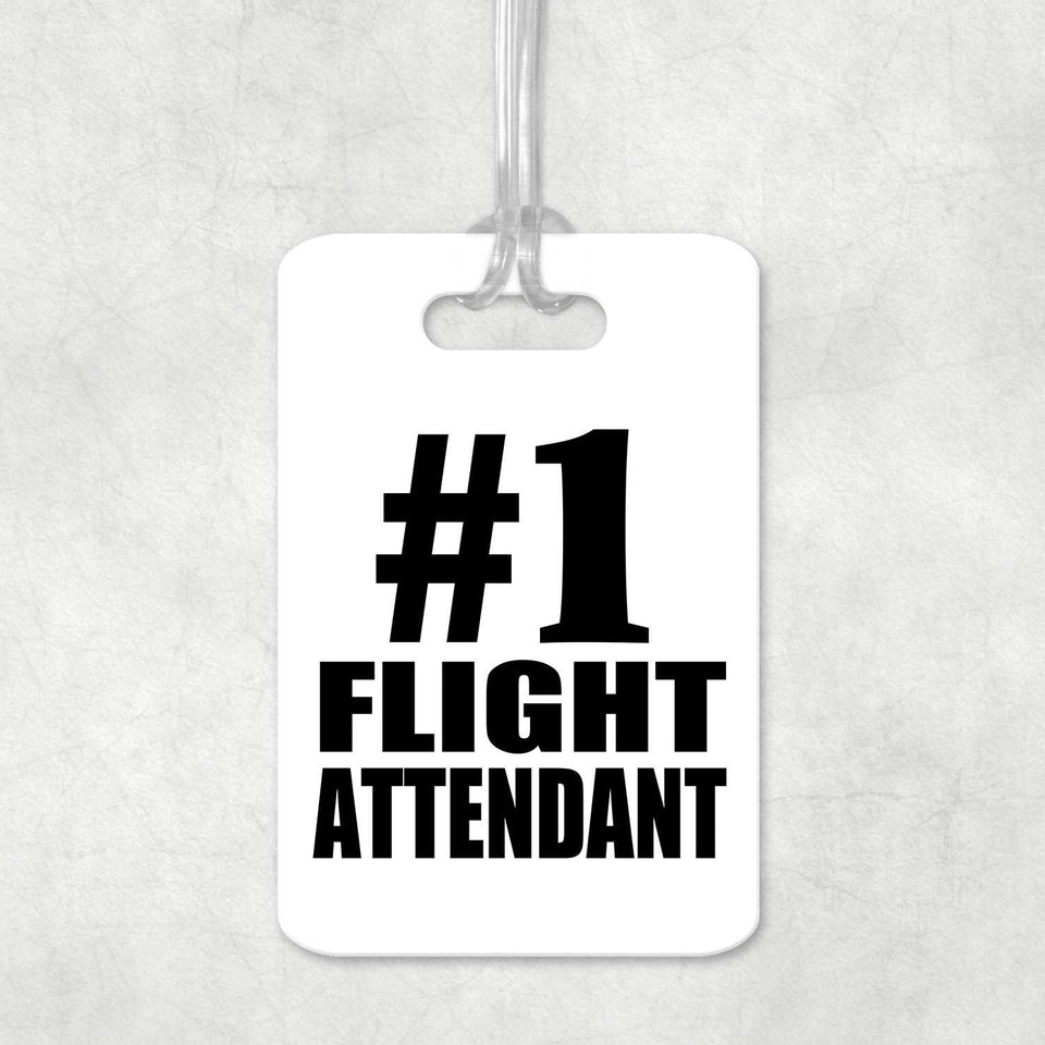Number One #1 Flight Attendant - Luggage Bag Tag
