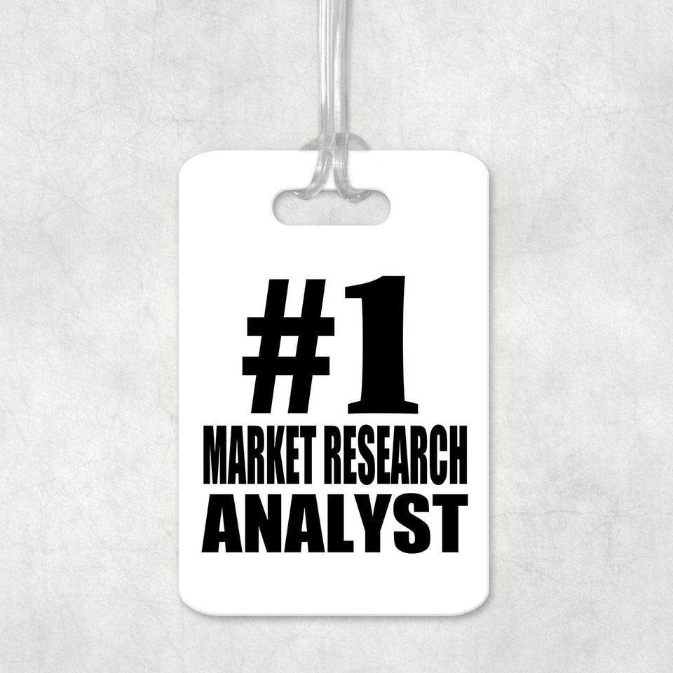 Number One #1 Market Research Analyst - Luggage Bag Tag