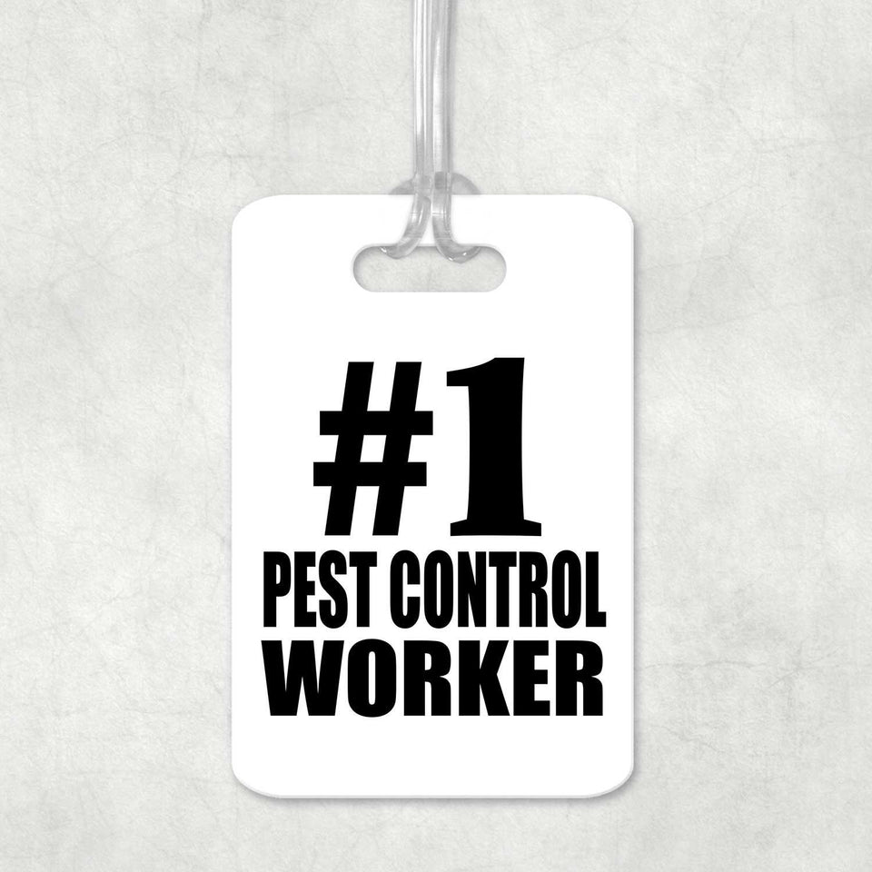 Number One #1 Pest Control Worker - Luggage Bag Tag