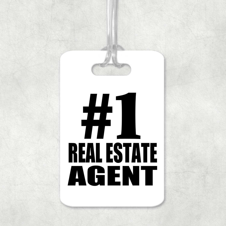 Number One #1 Real Estate Agent - Luggage Bag Tag