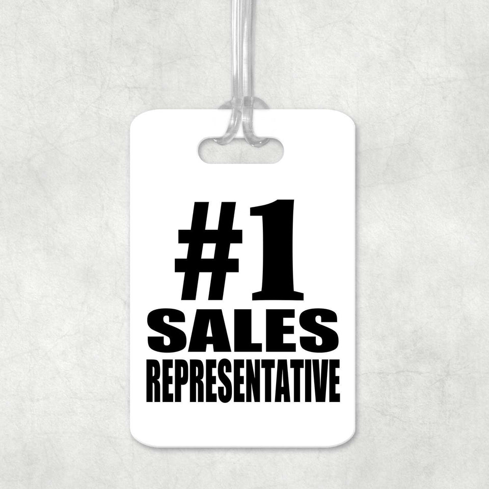 Number One #1 Sales Representative - Luggage Bag Tag