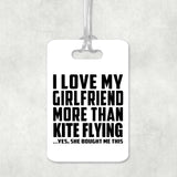 I Love My Girlfriend More Than Kite Flying - Luggage Bag Tag