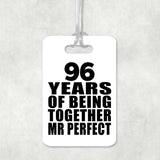 96th Anniversary 96 Years Of Being Mr Perfect - Luggage Bag Tag