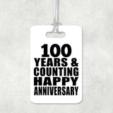 Happy 100th Anniversary 100 Years & Counting - Luggage Bag Tag