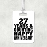 Happy 27th Anniversary 27 Years & Counting - Luggage Bag Tag