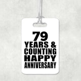 Happy 79th Anniversary 79 Years & Counting - Luggage Bag Tag