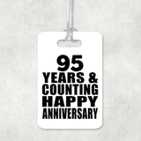 Happy 95th Anniversary 95 Years & Counting - Luggage Bag Tag