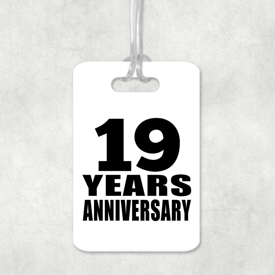 19th Anniversary 19 Years Anniversary - Luggage Bag Tag