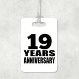19th Anniversary 19 Years Anniversary - Luggage Bag Tag
