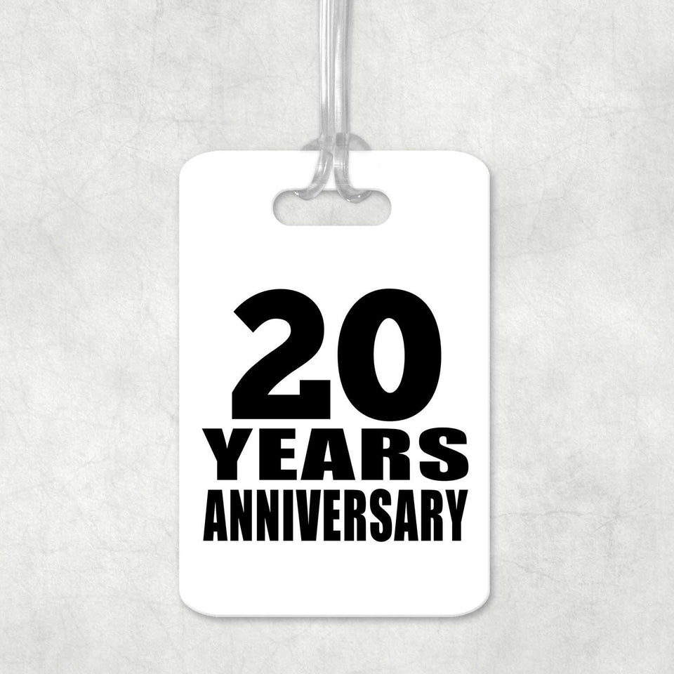 20th Anniversary 20 Years Anniversary - Luggage Bag Tag