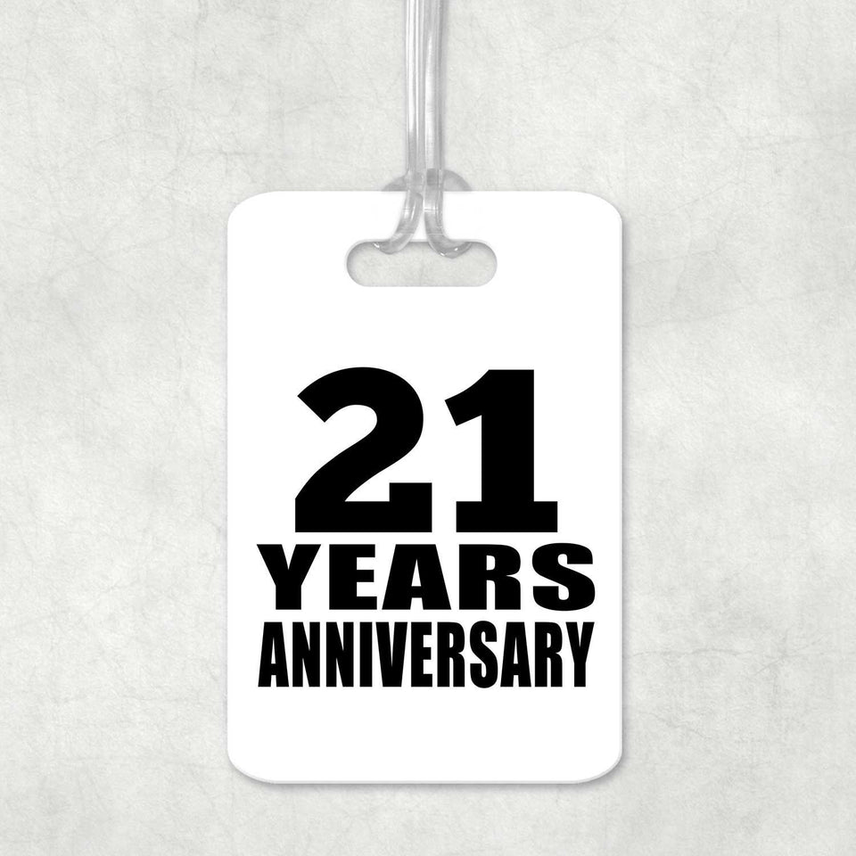 21st Anniversary 21 Years Anniversary - Luggage Bag Tag