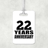 22nd Anniversary 22 Years Anniversary - Luggage Bag Tag