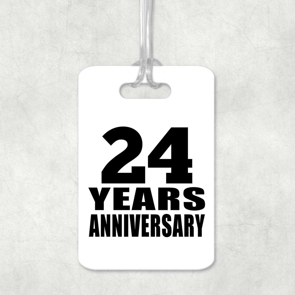 24th Anniversary 24 Years Anniversary - Luggage Bag Tag