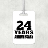 24th Anniversary 24 Years Anniversary - Luggage Bag Tag
