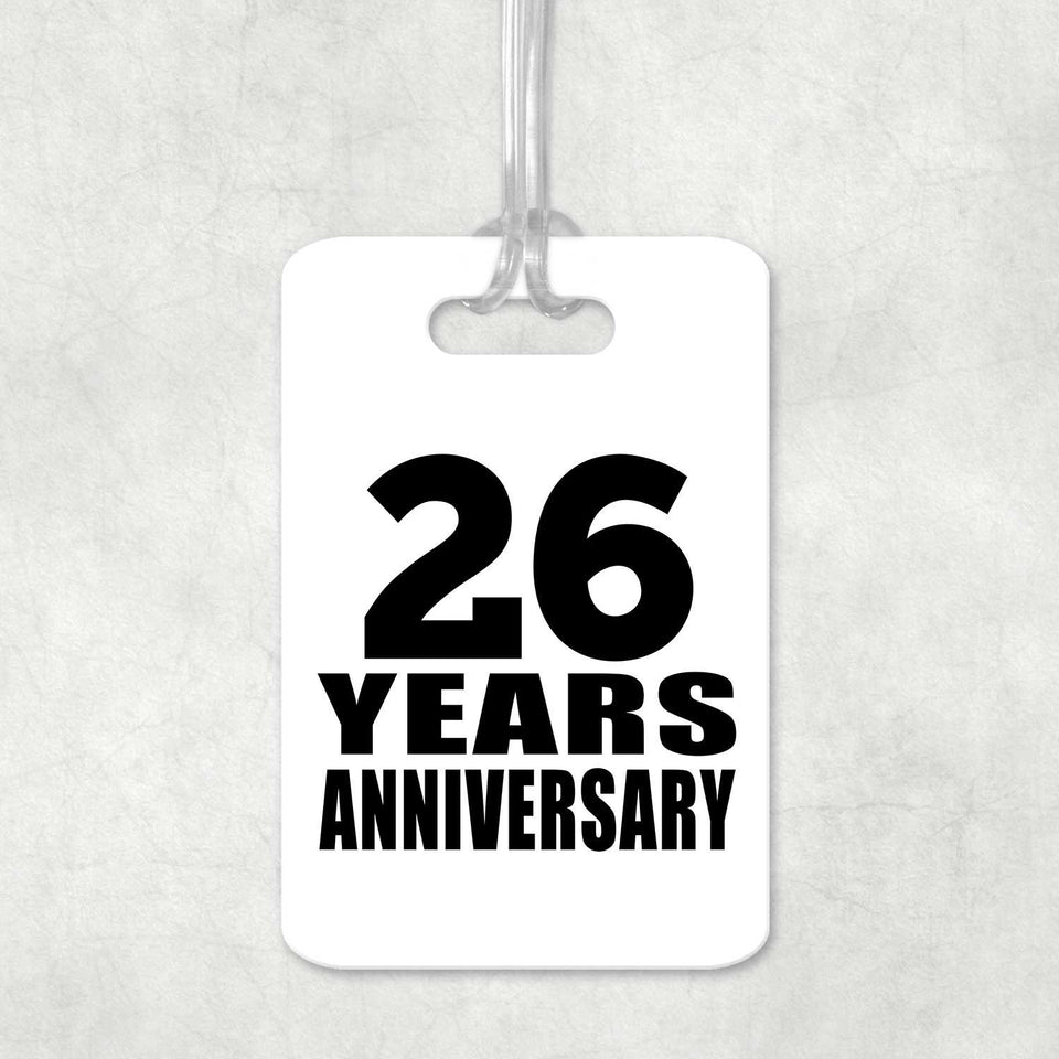 26th Anniversary 26 Years Anniversary - Luggage Bag Tag