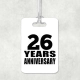 26th Anniversary 26 Years Anniversary - Luggage Bag Tag