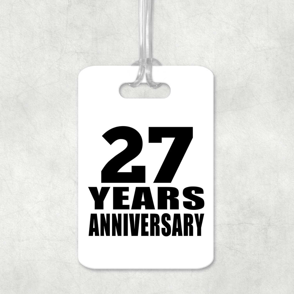 27th Anniversary 27 Years Anniversary - Luggage Bag Tag