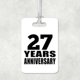 27th Anniversary 27 Years Anniversary - Luggage Bag Tag
