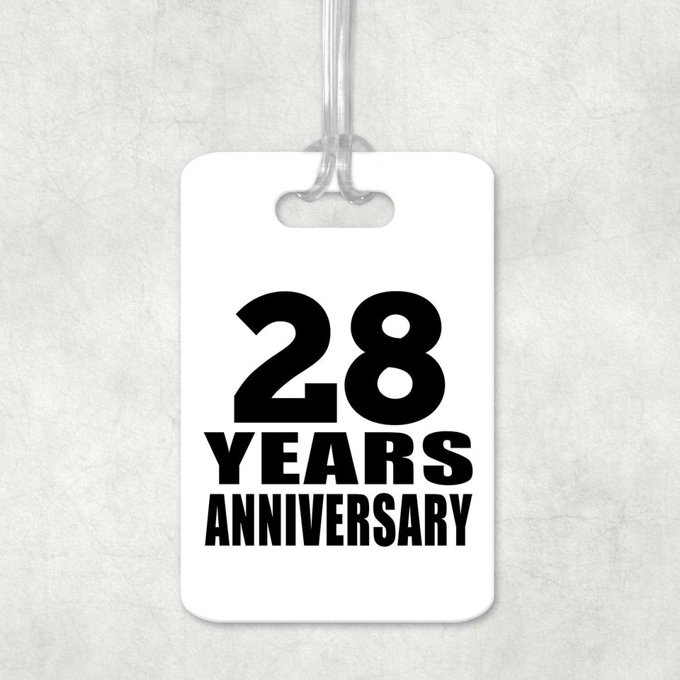 28th Anniversary 28 Years Anniversary - Luggage Bag Tag