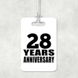 28th Anniversary 28 Years Anniversary - Luggage Bag Tag