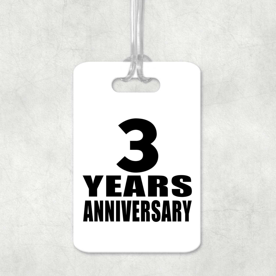 3rd Anniversary 3 Years Anniversary - Luggage Bag Tag