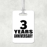 3rd Anniversary 3 Years Anniversary - Luggage Bag Tag
