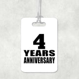 4th Anniversary 4 Years Anniversary - Luggage Bag Tag