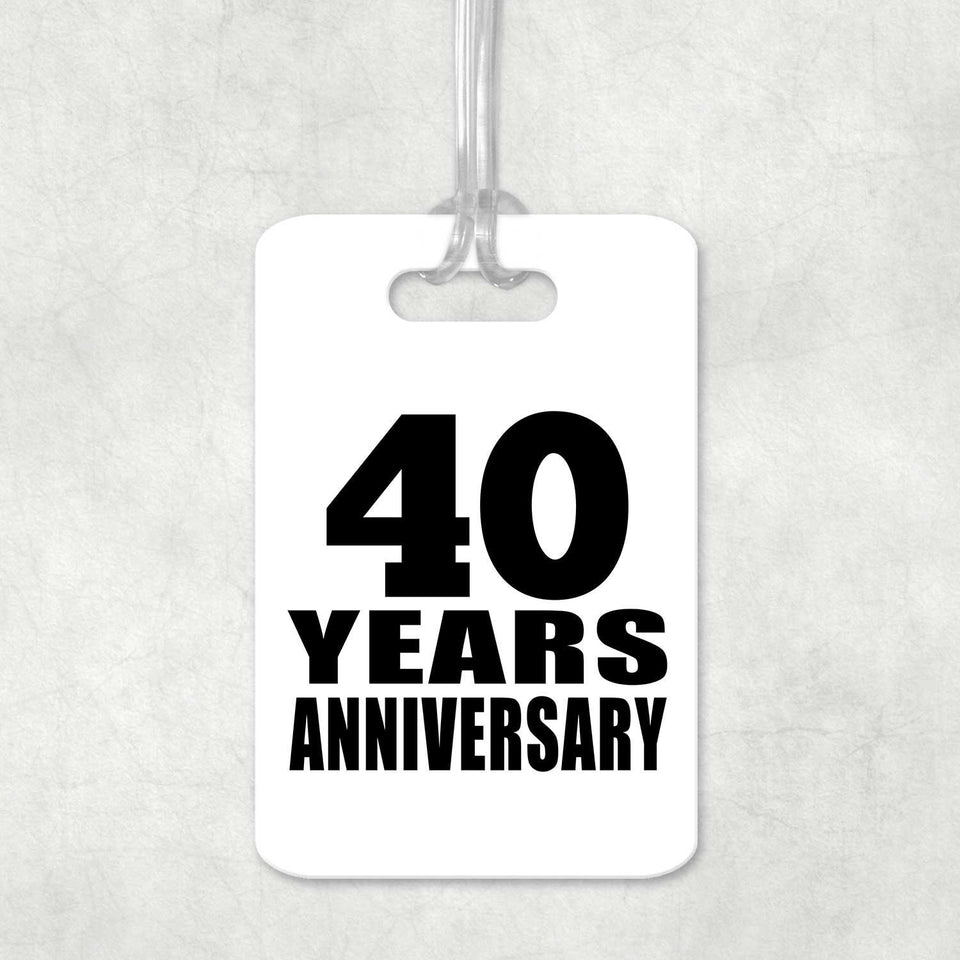 40th Anniversary 40 Years Anniversary - Luggage Bag Tag